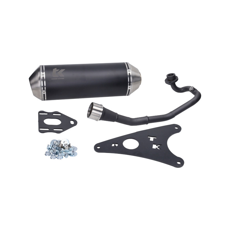 exhaust Turbokit 4st e-approval gmax black nitro 4t, ovetto 50 4t, aerox 4t, neo 4t