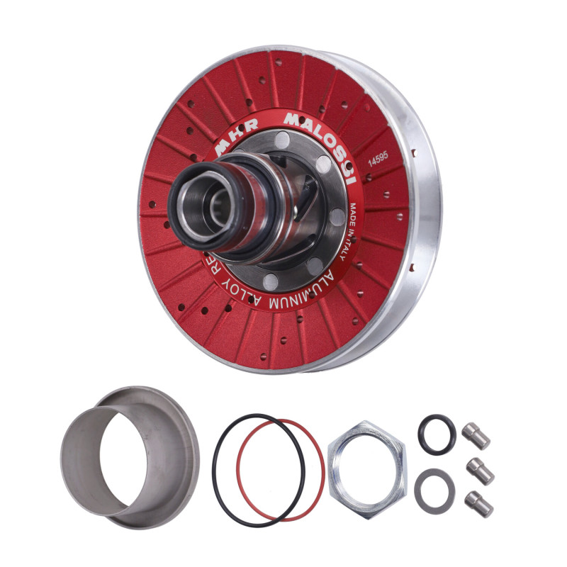 clutch pulley set Malossi mhr aluminium long block 128mm minarelli hor+vert, sco aprilia, sco malaguti, sco yamaha 6114590