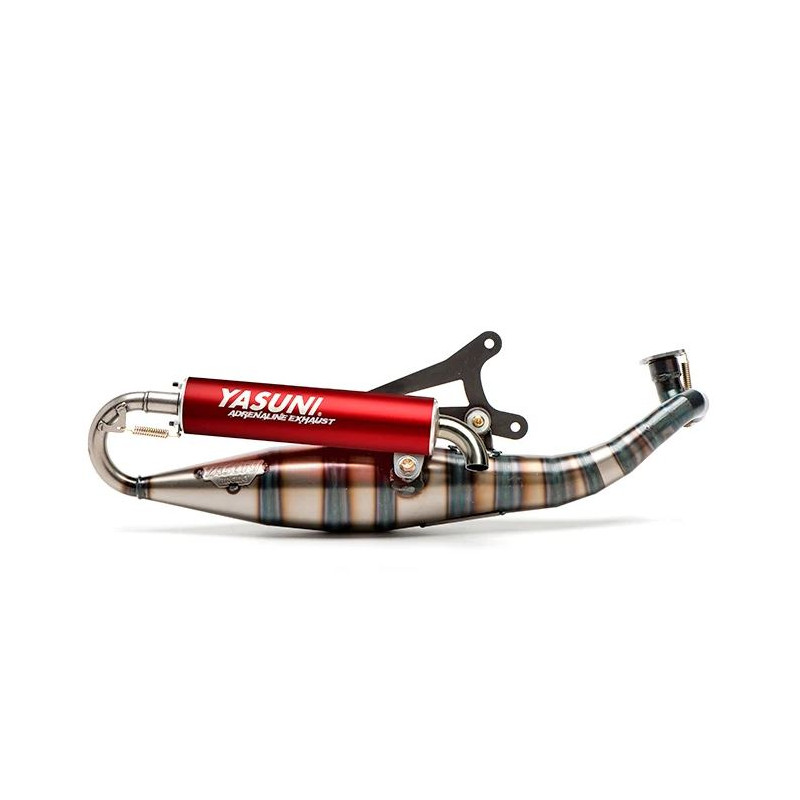 uitlaat yasuni carrera c16 rood minarelli hor ac, minarelli hor lc tub326r