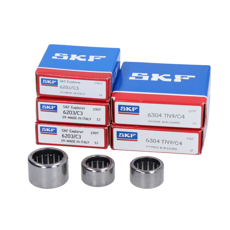bearing set Metrakit motorcycle Pro-Race + Hiper-Pro C4 8-parts senda2006