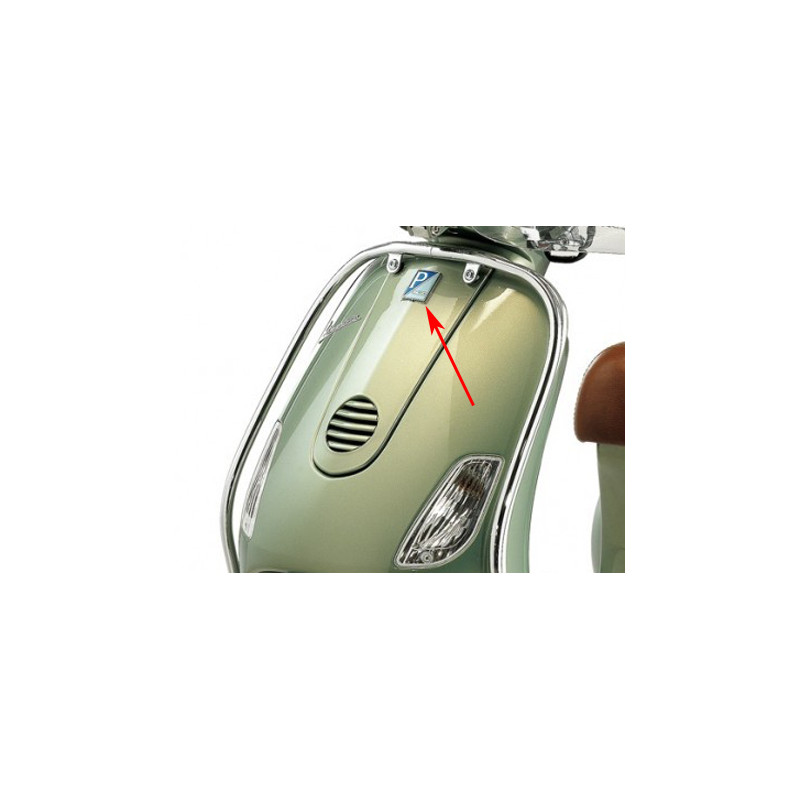 logo klik Piaggio origineel piaggio voorscherm euro-2/4/5 elettrica, gts alle mod., gtv, primavera, sprint, vespa vxl 125/150, l