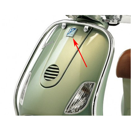 logo klik Piaggio origineel piaggio voorscherm euro-2/4/5 elettrica, gts alle mod., gtv, primavera, sprint, vespa vxl 125/150, l