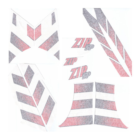 stickerset Piaggio origineel rood/zwart zip sp, zip2000sp 65263600a2