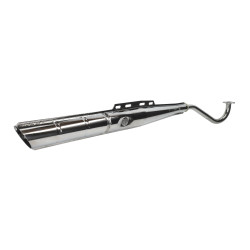 exhaust + logo (made in EU) 22mm chrome puch maxi
