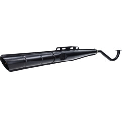 exhaust + logo (made in EU) 22mm black puch maxi