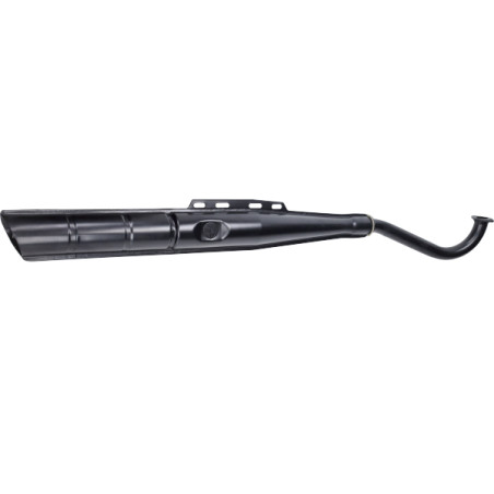 exhaust Jamarcol + logo loose bend 28mm black puch maxi
