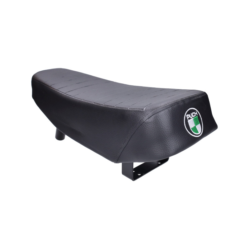 seat long (made in EU) + embroidered logo black puch maxi